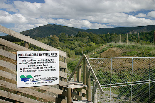 Access to Waiau River created by the Waiau Trust with the landowner at Jerico Station. 