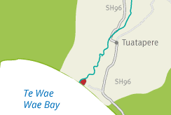 Te Wae Wae Lagoon - location map